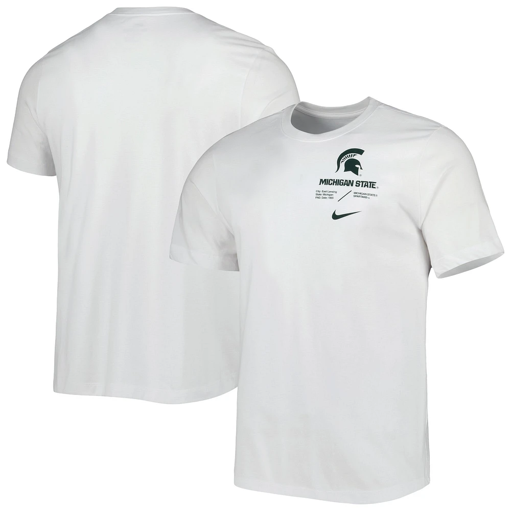 Men's Nike Michigan State Spartans Team Practice Performance T-Shirt