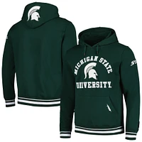 Men's Pro Standard Green Michigan State Spartans Classic Stacked Logo Pullover Hoodie