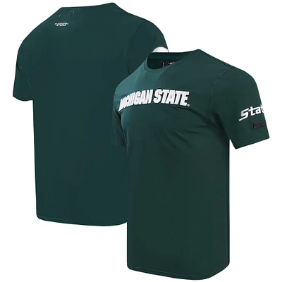 T-shirt classique Pro Standard vert Michigan State Spartans pour hommes