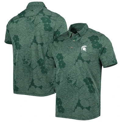 Tommy Bahama Green Michigan State Spartans Big & Tall Miramar Blooms Polo pour homme