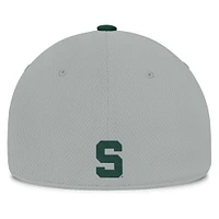 Men's Top of the World  Gray/Green Michigan State Spartans Mick Flex Hat