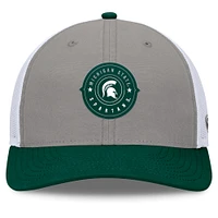 Men's Top of the World Gray/Green Michigan State Spartans Rob Trucker Adjustable Hat
