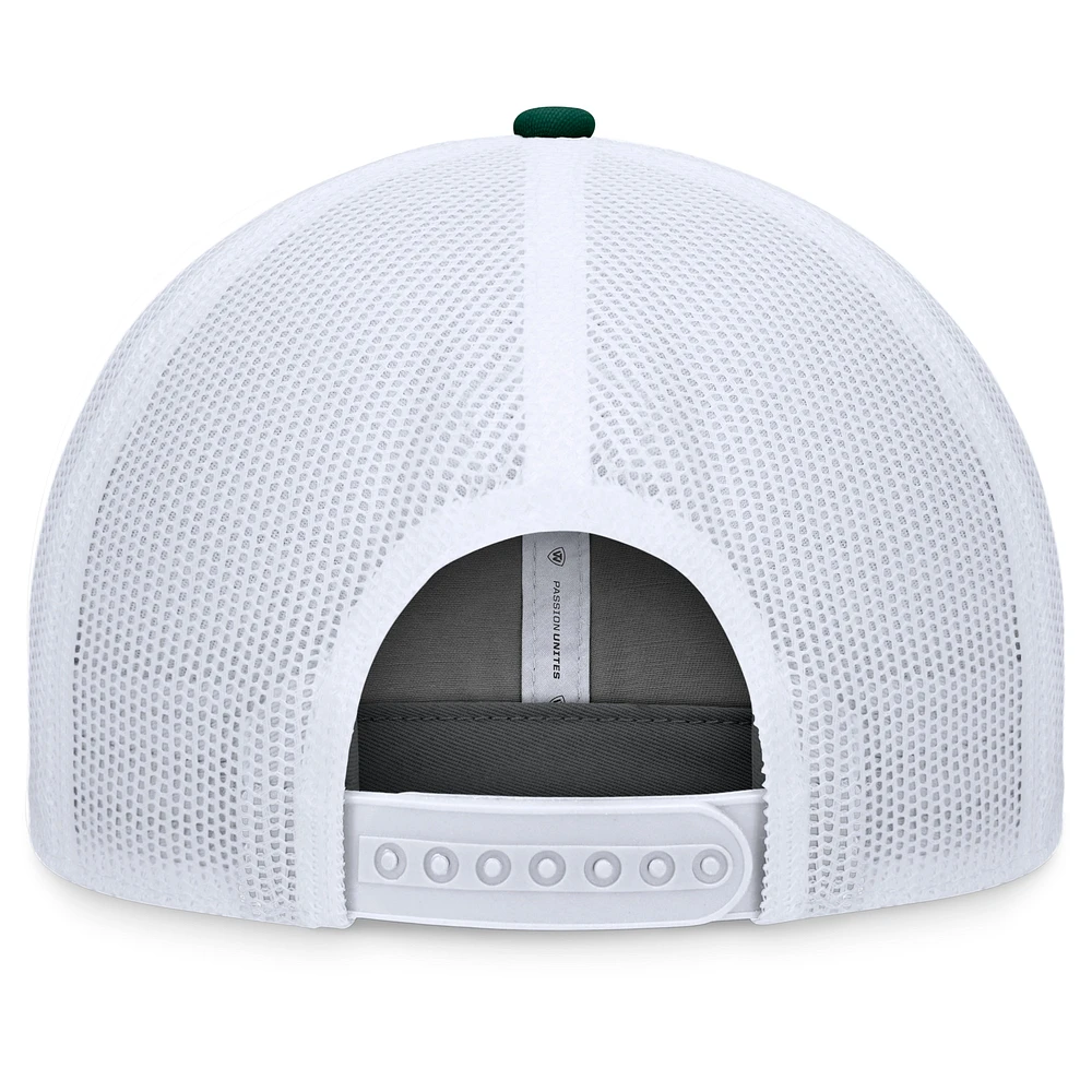 Men's Top of the World Gray/Green Michigan State Spartans Rob Trucker Adjustable Hat