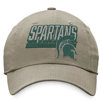 Men's Top of the World Khaki Michigan State Spartans Slice Adjustable Hat