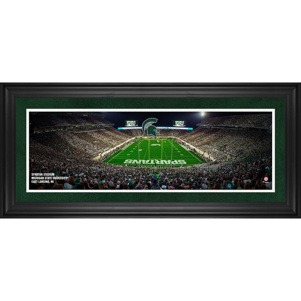 Michigan State Spartans Framed 10" x 30" Spartan Stadium Panoramic Photograph