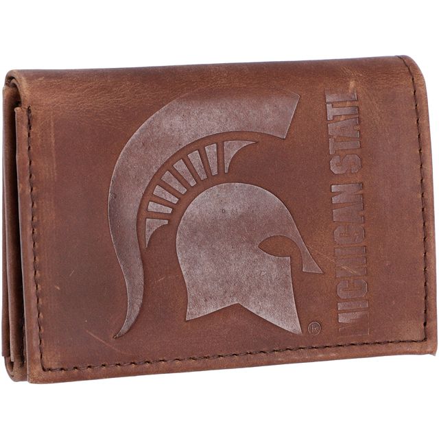 Portefeuille à trois volets en cuir Michigan State Spartans Team