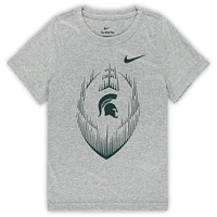 Preschool Nike Gray Michigan State Spartans Legend Football Performance T-Shirt