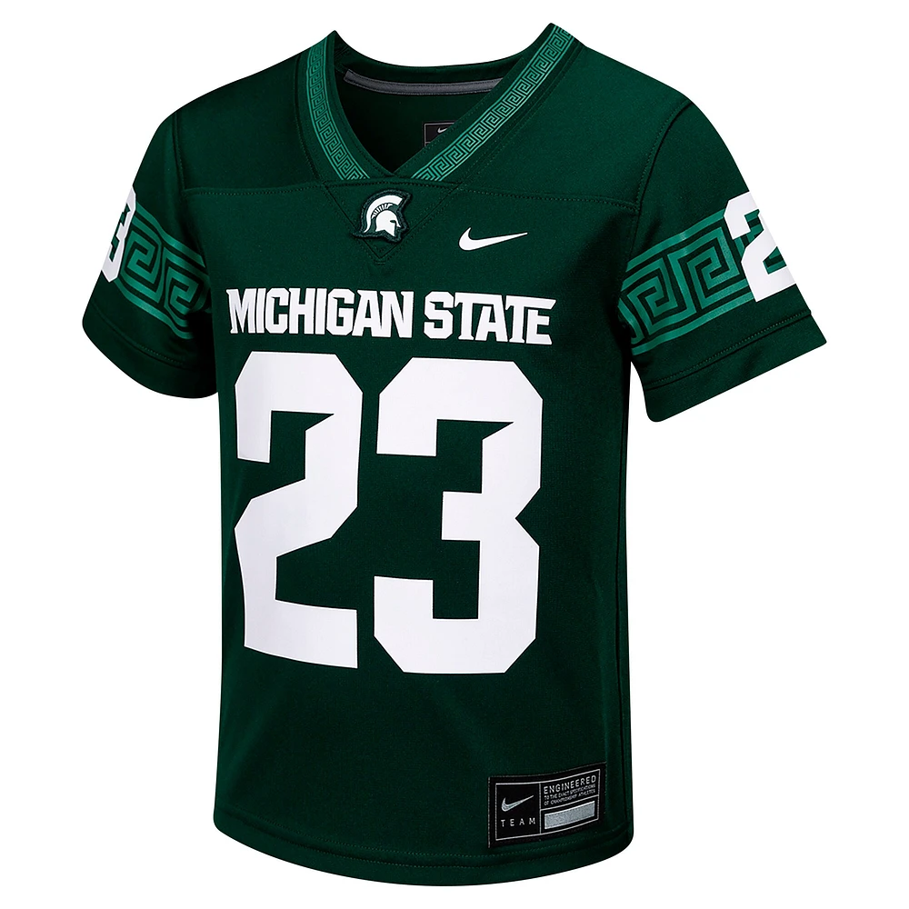 Preschool Nike #23 Green Michigan State Spartans Untouchable Football Jersey