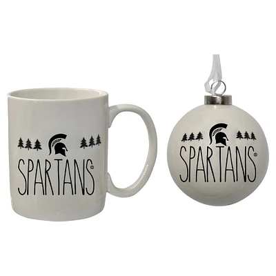 The Memory Company Michigan State Spartans Ensemble de décorations et tasses de vacances