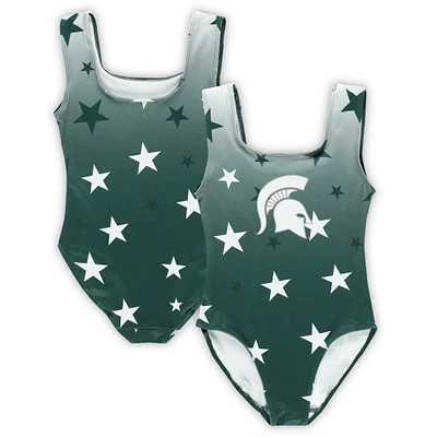 Justaucorps de danse vert ZooZatz pour tout-petits Michigan State Spartans
