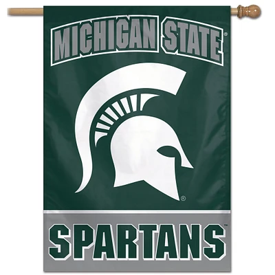 WinCraft Michigan State Spartans 28 "x 40" Bannière verticale simple face avec logo principal