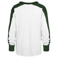 T-shirt blanc à manches longues '47 Michigan State Spartans Premier Caribou Raglan pour femmes