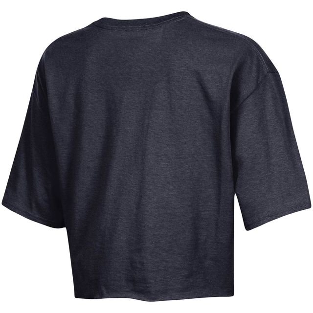 T-shirt court noir Champion des Spartans de l'État du Michigan pour femmes