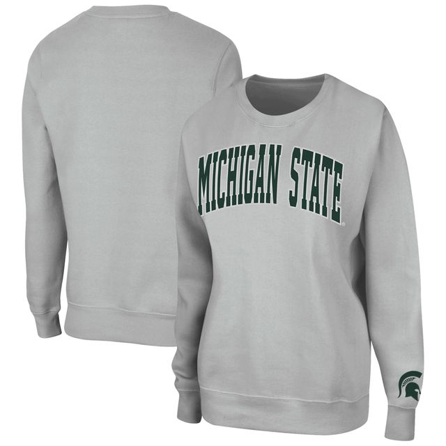 Chandail à enfiler Colosseum Michigan State Spartans Campanile pour femme, gris