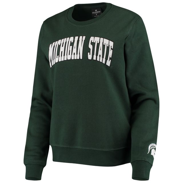 Sweat-shirt Campanile des Spartans de l'État du Michigan vert Colosseum pour femmes