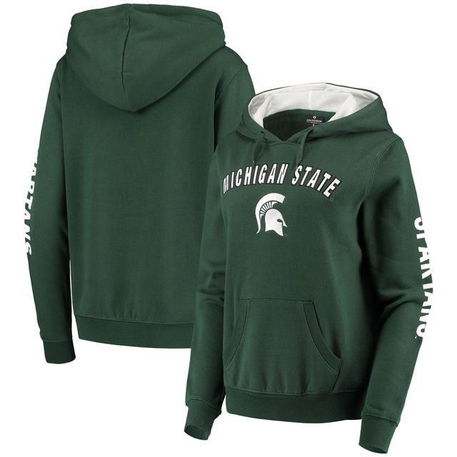 Sweat à capuche Loud and Proud des Spartans de l'État du Michigan vert Colosseum pour femmes