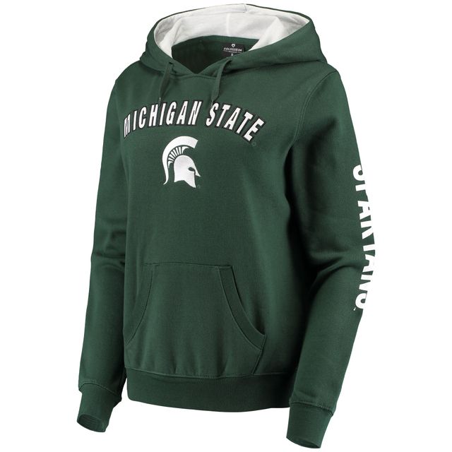 Sweat à capuche Loud and Proud des Spartans de l'État du Michigan vert Colosseum pour femmes