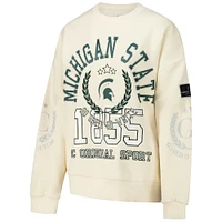 Women's Gameday Couture Cream Michigan State Spartans Slay Pullover Sweatshirt