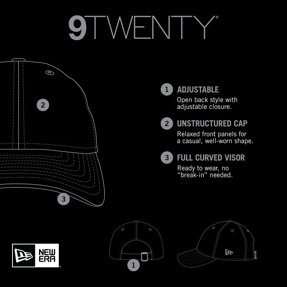 Casquette ajustable 9TWENTY pour femme avec logo Michigan State Spartans de New Era gris