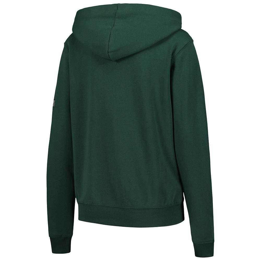 Women's Stadium Athletic Green Michigan State Spartans Big Logo Pullover Hoodie