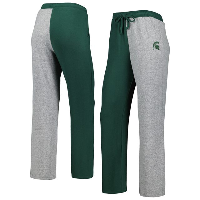 Pantalon de survêtement confortable tri-mélange ZooZatz Michigan State Spartans pour femme, vert/gris