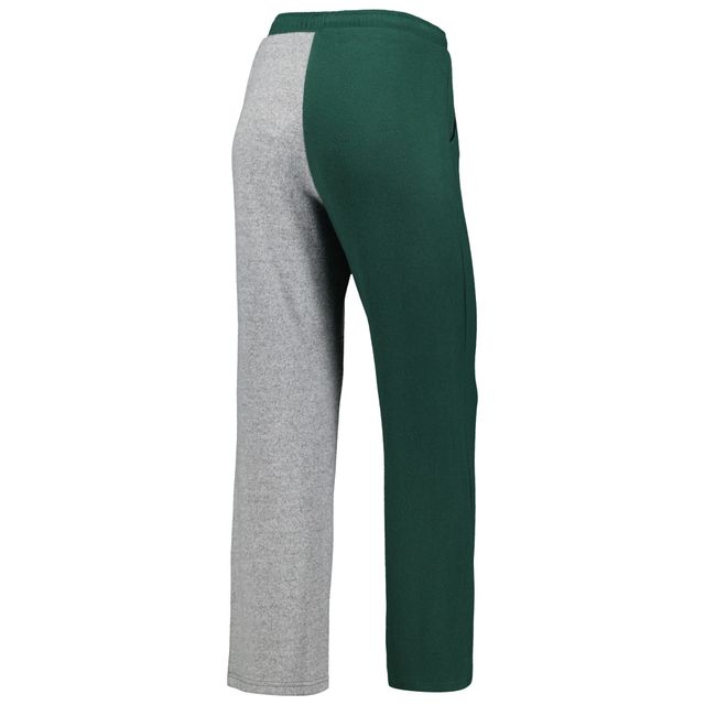 Pantalon de survêtement confortable tri-mélange ZooZatz Michigan State Spartans pour femme, vert/gris