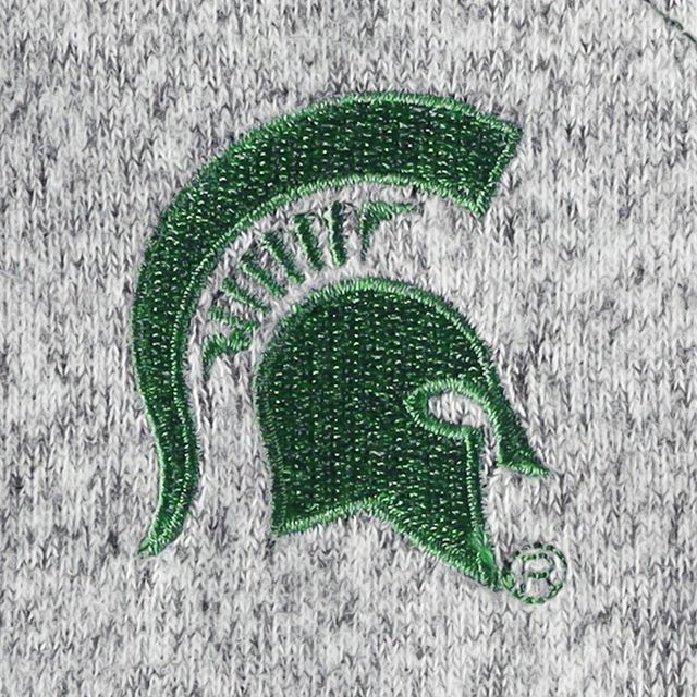 Pantalon de survêtement confortable tri-mélange ZooZatz Michigan State Spartans pour femme, vert/gris