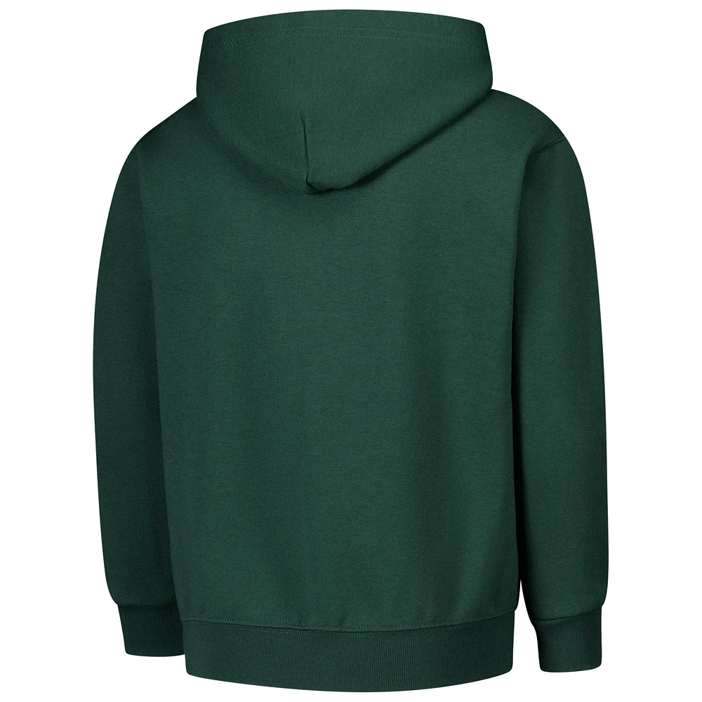 Youth Champion Green Michigan State Spartans Basic Arch Hoodie