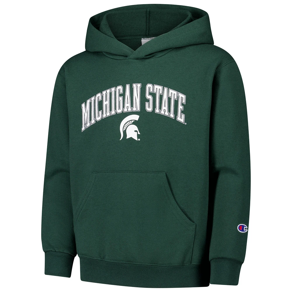 Youth Champion Green Michigan State Spartans Campus Pullover Hoodie