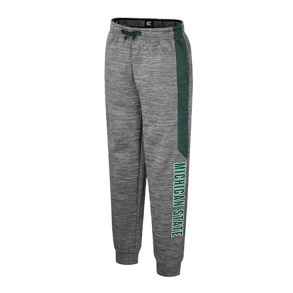 Youth Colosseum Heather Gray Michigan State Spartans Fleece Pants