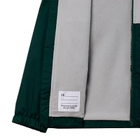 Youth Columbia Green Michigan State Spartans Rainy Fields Lined Omni-Tech Full-Zip Hoodie Jacket