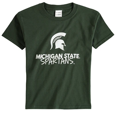 T-shirt vert à col rond Michigan State Spartans pour jeune