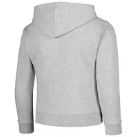 Youth League Collegiate Wear Heather Gray Michigan State Spartans Full-Zip Hoodie