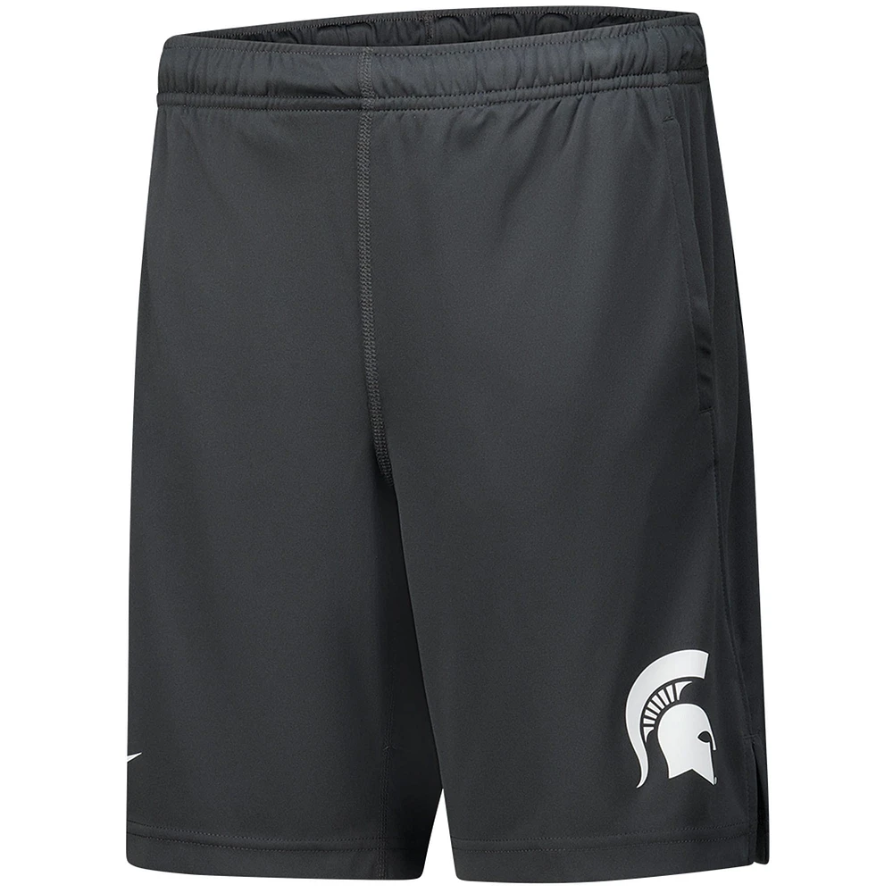 Youth Nike  Anthracite Michigan State Spartans Fly Performance Shorts
