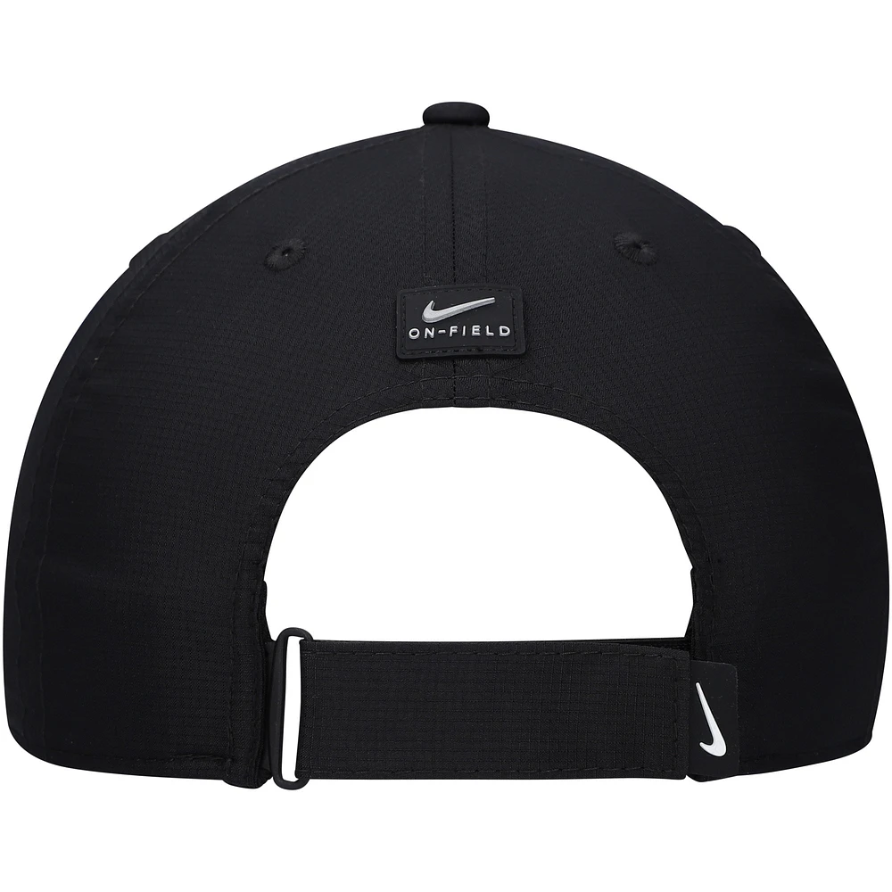 Youth Nike Black Michigan State Spartans 2024 Sideline Club Adjustable Hat