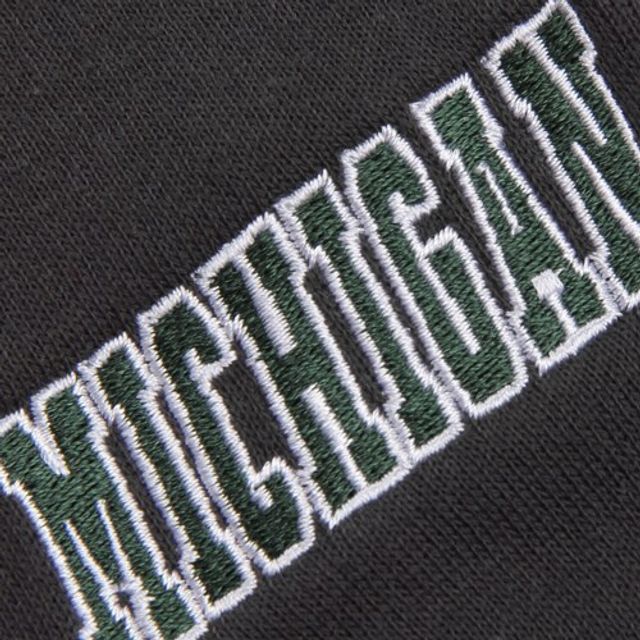 Sweat à capuche avec grand logo Michigan State Spartans pour jeunes Stadium Athletic Charcoal