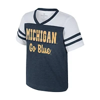 Girls Toddler Colosseum Navy Michigan Wolverines Space Opera T-Shirt