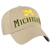 Men's '47 Khaki Michigan Wolverines Powell MVP Adjustable Hat