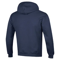 Men's Champion Navy Michigan Wolverines Basketball Icon Powerblend Pullover Hoodie