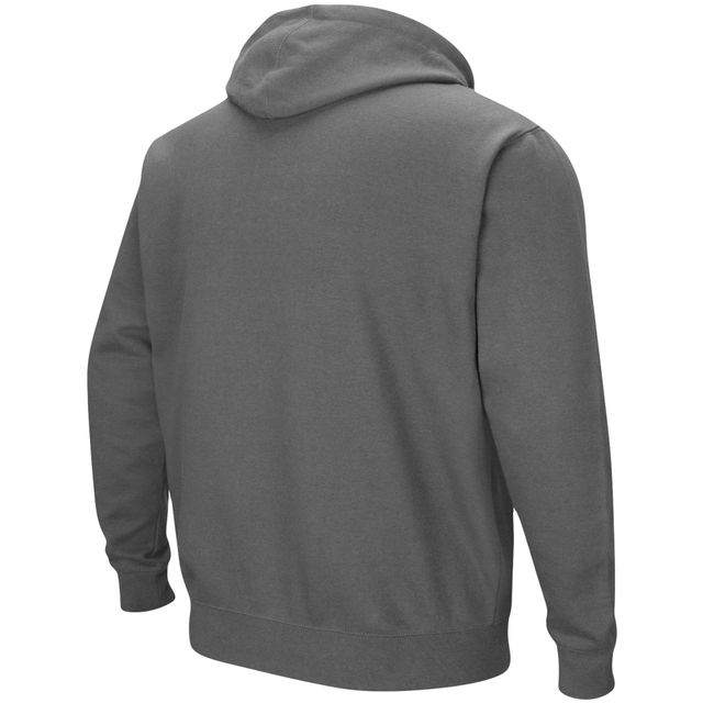 Sweat à capuche Colosseum Charcoal Michigan Wolverines Big & Tall Arch Logo 2.0 pour homme