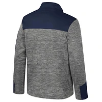 Men's Colosseum  Gray/Navy Michigan Wolverines Guard Full-Zip Jacket