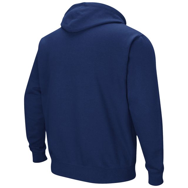 Sweat à capuche Colosseum Navy Michigan Wolverines Arch & Logo 3.0 pour homme