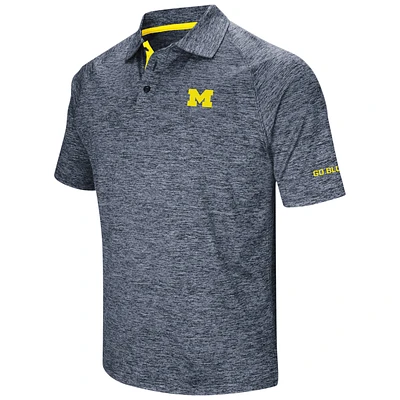 Polo Colosseum Navy Michigan Wolverines Big & Tall Down Swing pour homme