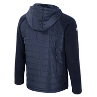 Men's Colosseum  Navy Michigan Wolverines Block The Sun Full-Zip Hooded Jacket