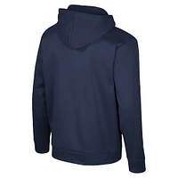 Men's Colosseum  Navy Michigan Wolverines Quarter-Zip Hoodie