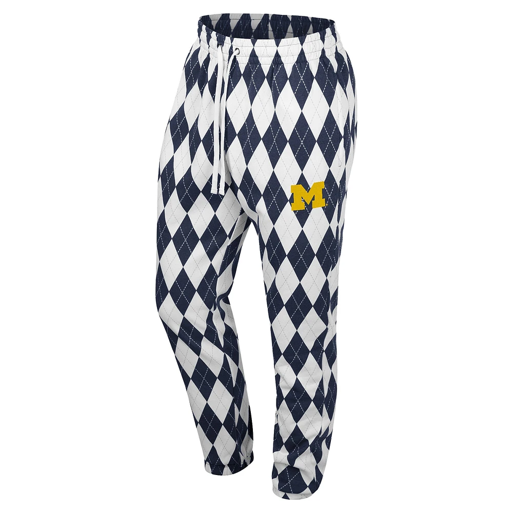 Men's Colosseum Navy Michigan Wolverines The Dealio Pants