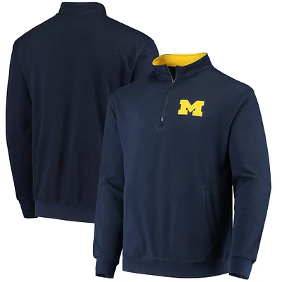 Colosseum Navy Michigan Wolverines Tortugas Logo Quarter-Zip Jacket pour homme