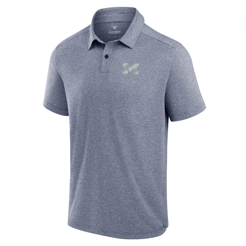 Men's Fanatics Navy Michigan Wolverines Performance Polo