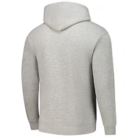 Men's Heather Gray Michigan Wolverines Tall Arch Essential Pullover Hoodie