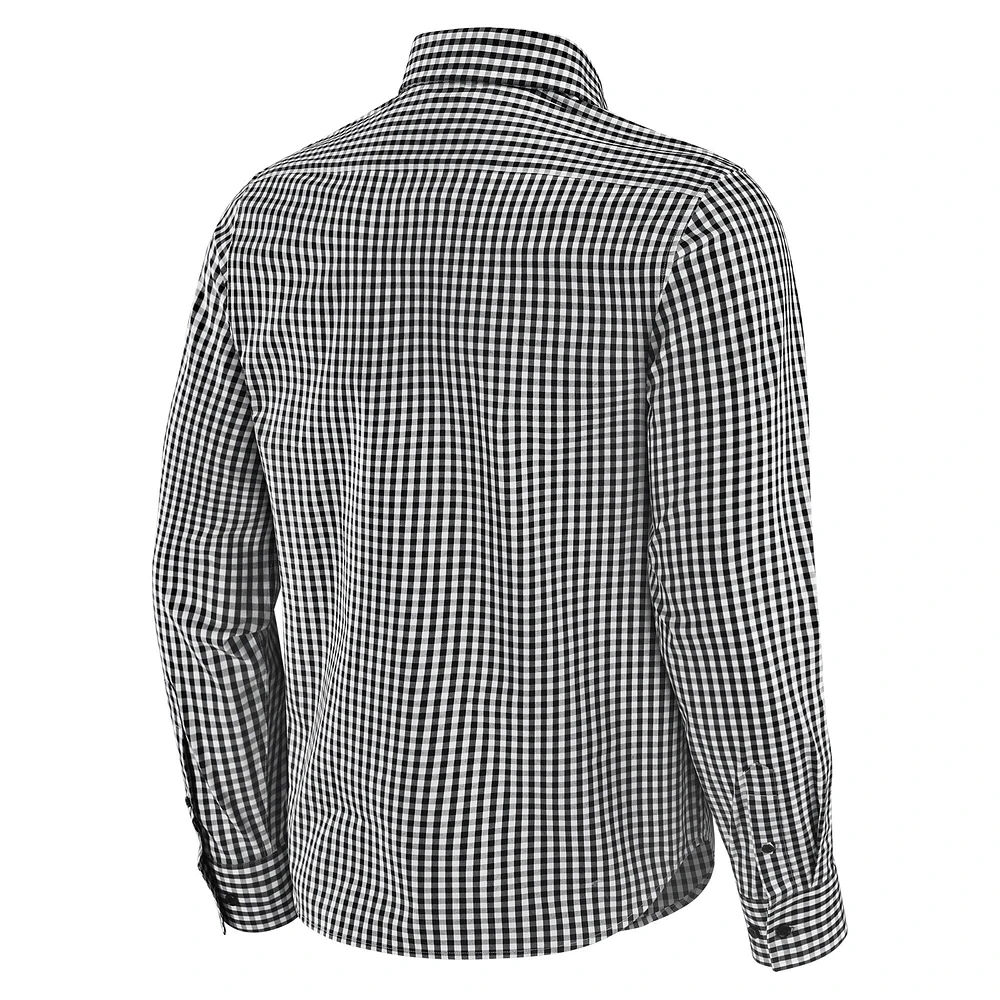 Men's J. Palmer Black Michigan Wolverines Dual Threat Long Sleeve Button-Up Shirt